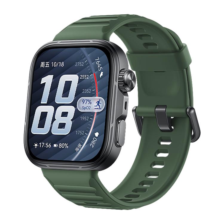 Cinturino in silicone xDfind Sport per Huawei Watch Fit 5 / Fit 5 Pro., Silver Buckle, Black Buckle
