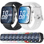 Cinturino in silicone xDfind Sport per Huawei Watch Fit 5 / Fit 5 Pro., Silver Buckle, Black Buckle