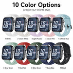 Cinturino in silicone xDfind Sport per Huawei Watch Fit 5 / Fit 5 Pro., Silver Buckle, Black Buckle