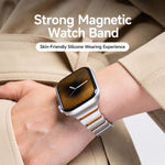 Cinturino per orologio magnetico xDfind in acciaio inossidabile con fibbia Norman., For Apple Watch 38 / 40 / 41 / S11 42mm