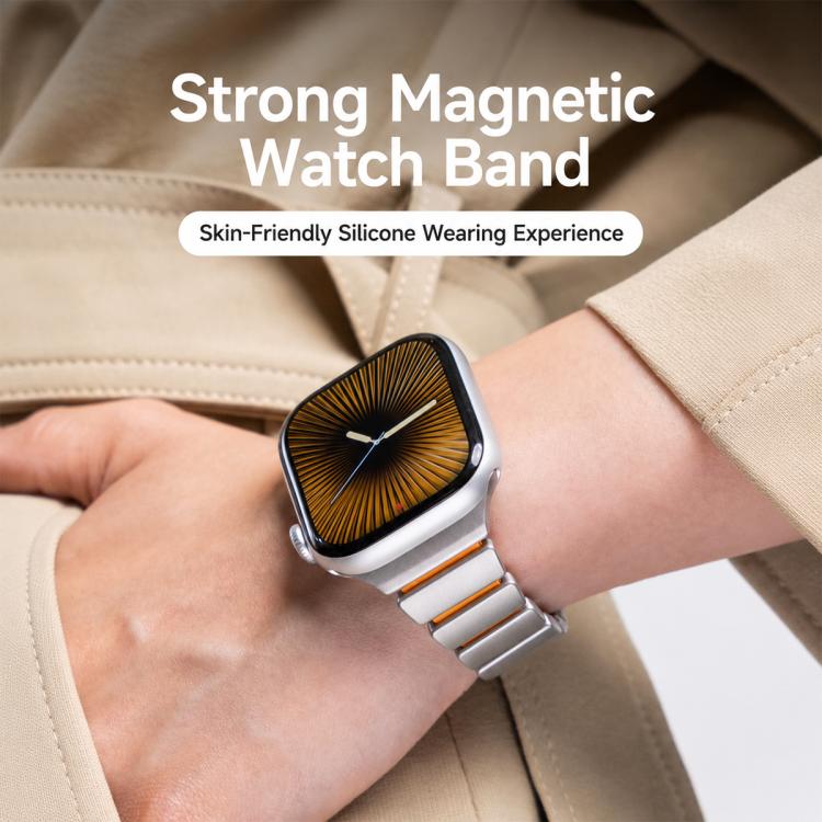 Cinturino per orologio magnetico xDfind in acciaio inossidabile con fibbia Norman., For Apple Watch 38 / 40 / 41 / S11 42mm