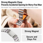 Cinturino per orologio magnetico xDfind in acciaio inossidabile con fibbia Norman., For Apple Watch 38 / 40 / 41 / S11 42mm