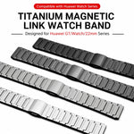 Cinturino per orologio xDfind in titanio puro con fibbia magnetica a forma di I, 22mm