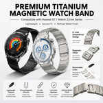 Cinturino per orologio xDfind in titanio puro con fibbia magnetica a forma di I, 22mm
