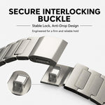 Cinturino per orologio xDfind in titanio puro con fibbia magnetica a forma di I, 22mm