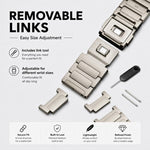 Cinturino per orologio xDfind in titanio puro con fibbia magnetica a forma di I, 22mm