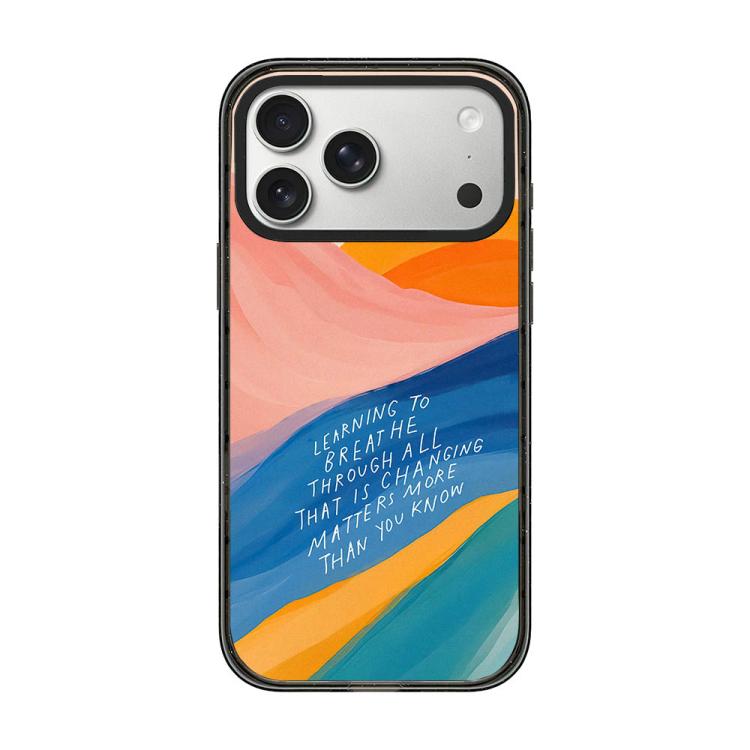 Custodia per telefono in acrilico TPU blu intenso effetto acquerello., For iPhone 17 Pro Max, For iPhone 17 Pro, For iPhone 17, For iPhone Air