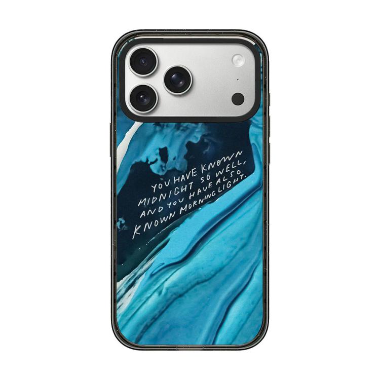 Custodia per telefono in acrilico TPU blu intenso effetto acquerello., For iPhone 17 Pro Max, For iPhone 17 Pro, For iPhone 17, For iPhone Air