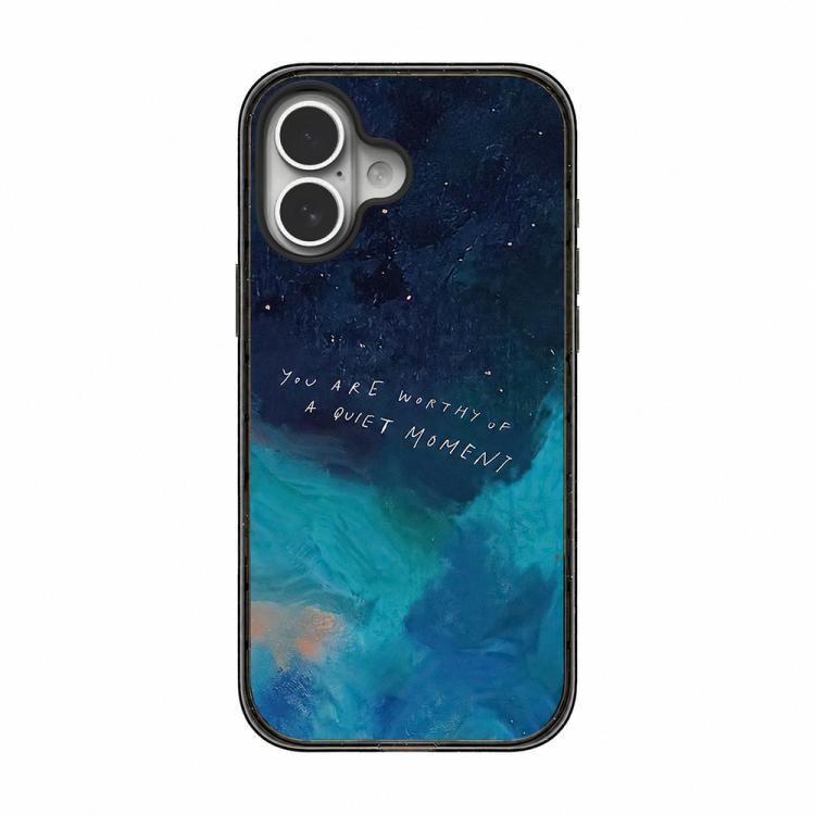 Custodia per telefono in acrilico TPU blu intenso effetto acquerello., For iPhone 17 Pro Max, For iPhone 17 Pro, For iPhone 17, For iPhone Air