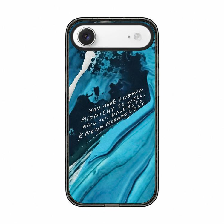 Custodia per telefono in acrilico TPU blu intenso effetto acquerello., For iPhone 17 Pro Max, For iPhone 17 Pro, For iPhone 17, For iPhone Air