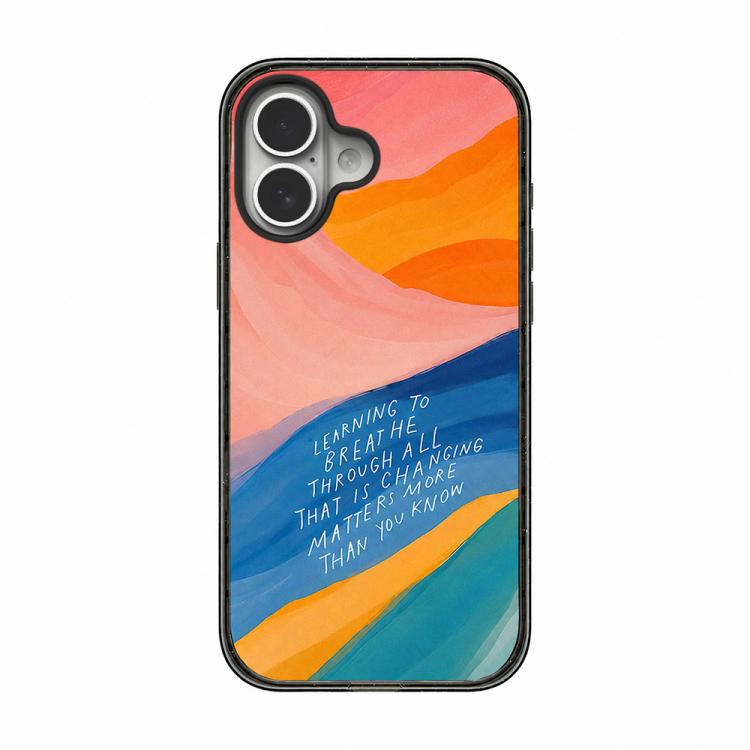 Custodia per telefono in acrilico TPU blu intenso effetto acquerello., For iPhone 16 Pro Max, For iPhone 16 Pro, For iPhone 16 Plus, For iPhone 16