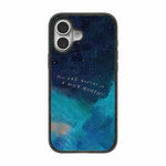 Custodia per telefono in acrilico TPU blu intenso effetto acquerello., For iPhone 16 Pro Max, For iPhone 16 Pro, For iPhone 16 Plus, For iPhone 16