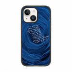 Custodia per telefono in acrilico TPU blu intenso effetto acquerello., For iPhone 14 Plus, For iPhone 14, For iPhone 14 Pro, For iPhone 14 Pro Max