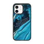 Custodia per telefono in acrilico TPU blu intenso effetto acquerello., For iPhone 13 Pro Max, For iPhone 13 Pro, For iPhone 13, For iPhone 12