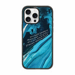 Custodia per telefono in acrilico TPU blu intenso effetto acquerello., For iPhone 12 Pro Max, For iPhone 12 Pro, For iPhone 11