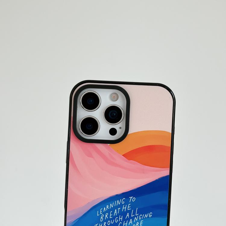 Custodia per telefono in acrilico TPU blu intenso effetto acquerello., For iPhone 17 Pro Max, For iPhone 17 Pro, For iPhone 17, For iPhone Air