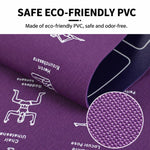 Tappetino da yoga antiscivolo in PVC con stampa su entrambi i lati per fitness e allenamento., 4mm
