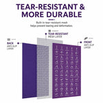 Tappetino da yoga antiscivolo in PVC con stampa su entrambi i lati per fitness e allenamento., 4mm
