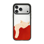 Custodia per telefono in acrilico TPU con stampa di un gatto pigro, For iPhone 17 Pro Max, For iPhone 17 Pro, For iPhone 17, For iPhone Air, For iPhone 16 Pro Max, For iPhone 16 Pro