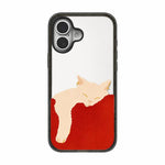 Custodia per telefono in acrilico TPU con stampa di un gatto pigro, For iPhone 17 Pro Max, For iPhone 17 Pro, For iPhone 17, For iPhone Air, For iPhone 16 Pro Max, For iPhone 16 Pro