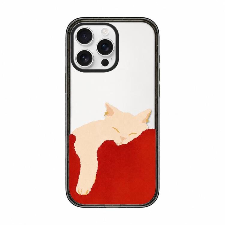 Custodia per telefono in acrilico TPU con stampa di un gatto pigro, For iPhone 17 Pro Max, For iPhone 17 Pro, For iPhone 17, For iPhone Air, For iPhone 16 Pro Max, For iPhone 16 Pro