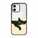 Custodia per telefono in acrilico TPU con stampa di un gatto pigro, For iPhone 13, For iPhone 12, For iPhone 12 Pro Max, For iPhone 12 Pro, For iPhone 11