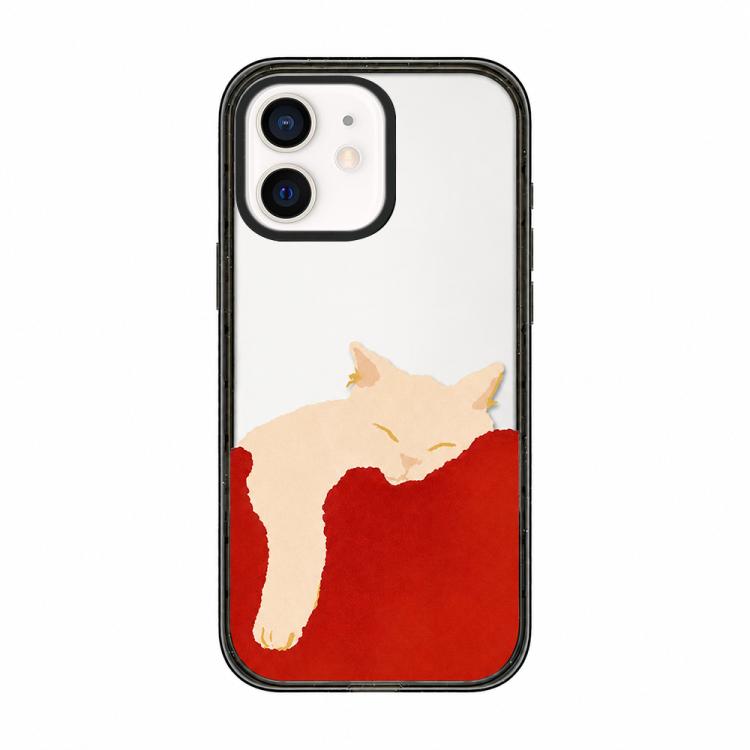 Custodia per telefono in acrilico TPU con stampa di un gatto pigro, For iPhone 13, For iPhone 12, For iPhone 12 Pro Max, For iPhone 12 Pro, For iPhone 11