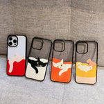 Custodia per telefono in acrilico TPU con stampa di un gatto pigro, For iPhone 17 Pro Max, For iPhone 17 Pro, For iPhone 17, For iPhone Air, For iPhone 16 Pro Max, For iPhone 16 Pro