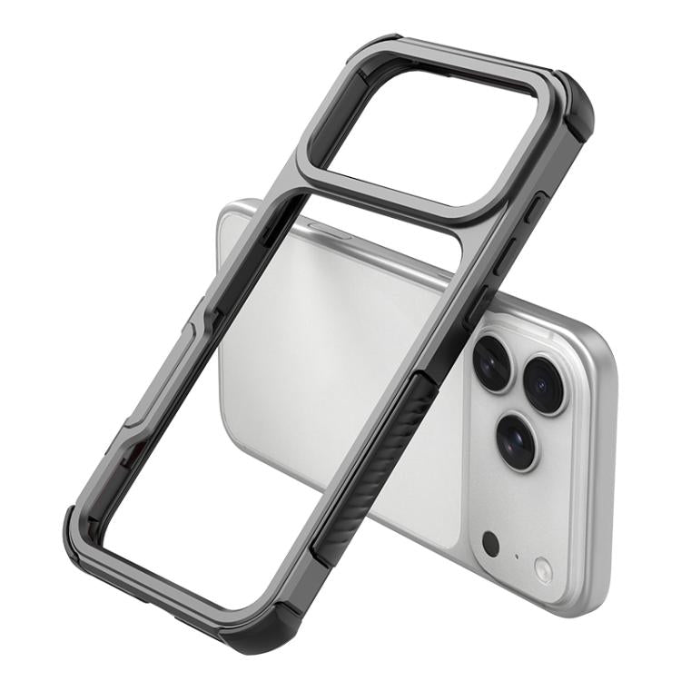 Telaio in lega di alluminio + custodia antiurto in TPU con airbag cavo, For iPhone 17 Pro Max, For iPhone 17 Pro