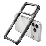 Telaio in lega di alluminio + custodia antiurto in TPU con airbag cavo e fori per cordino., For iPhone 17 Pro Max, For iPhone 17 Pro