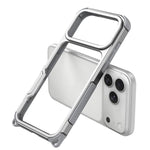 Telaio in lega di alluminio + custodia antiurto in TPU con airbag cavo e fori per cordino., For iPhone 17 Pro Max, For iPhone 17 Pro