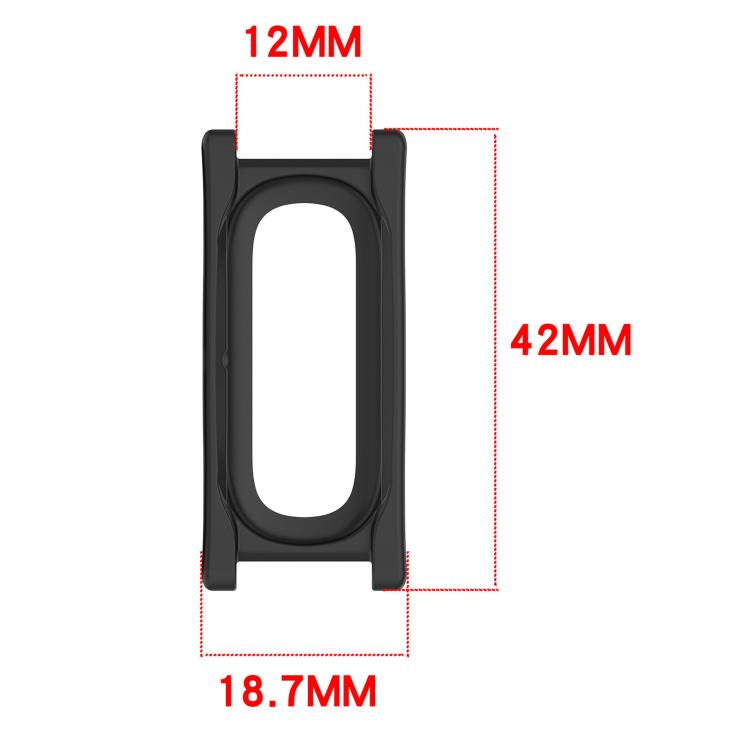 Custodia protettiva per orologio xDfind da 12 mm in policarbonato cavo a copertura parziale, For Google Fitbit Air