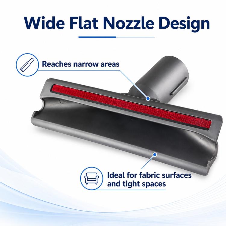 Ricambi per aspirapolvere Dyson V7 / V8 / V10 / V11, Wide Flat Nozzle Mattress Brush Head
