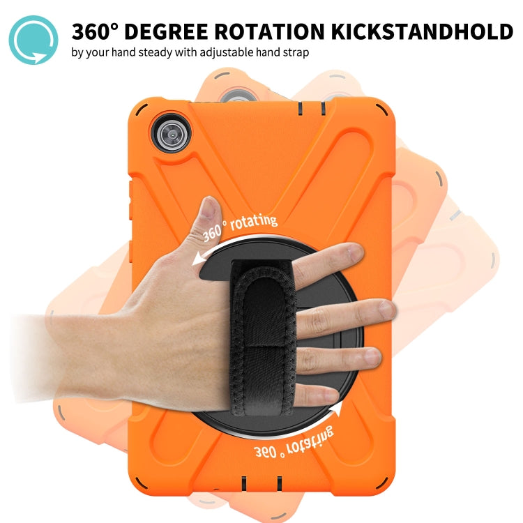 Custodia protettiva antiurto in silicone colorato + PC con supporto, cinturino per impugnatura e tracolla, For Lenovo Tab M8