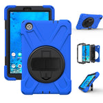Custodia protettiva antiurto in silicone colorato + PC con supporto, cinturino per impugnatura e tracolla, For Lenovo Tab M8