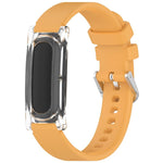 Cassa per orologio trasparente con chiusura a molla e cinturino in silicone xDfind., For Google Fitbit Air