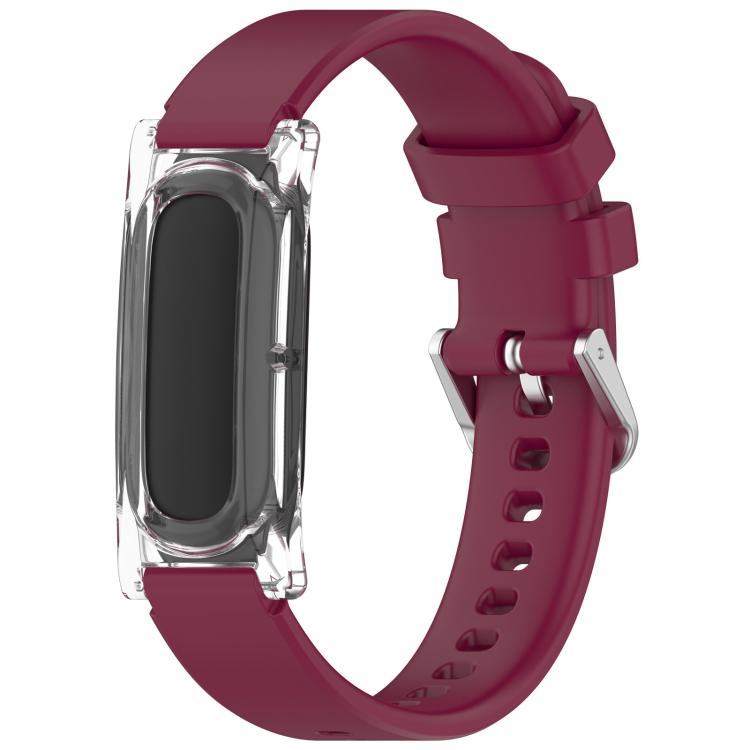 Cassa per orologio trasparente con chiusura a molla e cinturino in silicone xDfind., For Google Fitbit Air