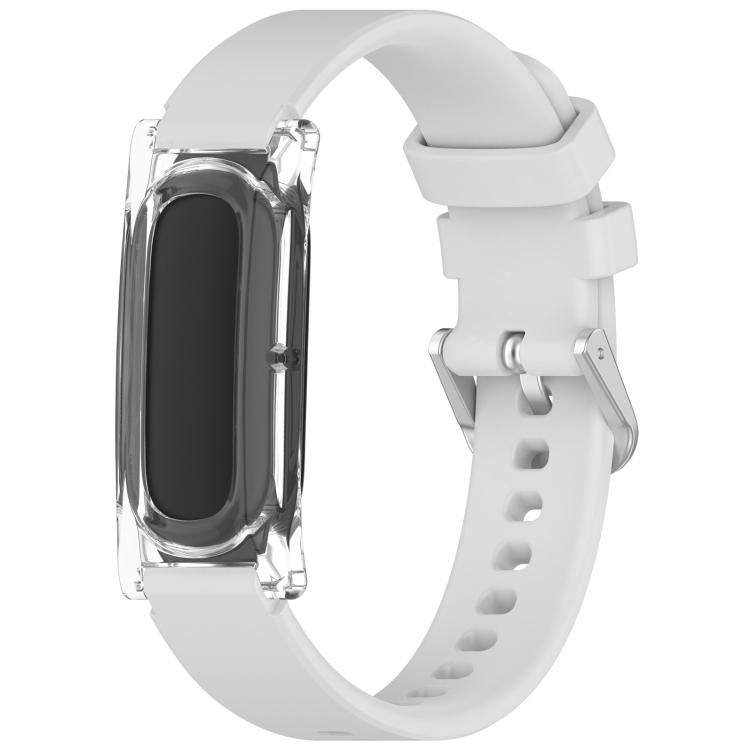 Cassa per orologio trasparente con chiusura a molla e cinturino in silicone xDfind., For Google Fitbit Air