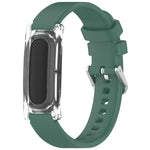 Cassa per orologio trasparente con chiusura a molla e cinturino in silicone xDfind., For Google Fitbit Air