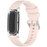 Cassa per orologio trasparente con chiusura a molla e cinturino in silicone xDfind., For Google Fitbit Air