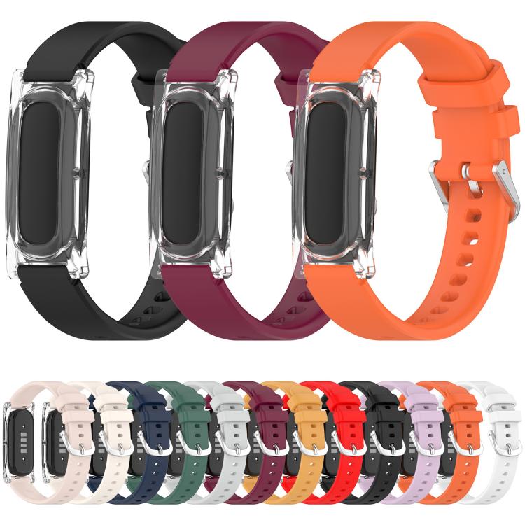 Cassa per orologio trasparente con chiusura a molla e cinturino in silicone xDfind., For Google Fitbit Air