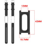 Cassa per orologio trasparente con chiusura a molla e cinturino in silicone xDfind., For Google Fitbit Air