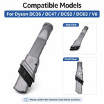Accessori per aspirapolvere Dyson V6 / DC35 / DC47 / DC52 / DC63, Retractable Stiff Bristle Narrow Brush Head