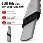 Accessori per aspirapolvere Dyson V6 / DC35 / DC47 / DC52 / DC63, Retractable Stiff Bristle Narrow Brush Head