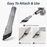 Accessori per aspirapolvere Dyson V6 / DC35 / DC47 / DC52 / DC63, Retractable Stiff Bristle Narrow Brush Head