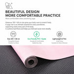 Tappetino da yoga portatile antiscivolo in microfibra scamosciata