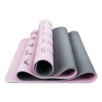 Tappetino da yoga professionale antiscivolo a doppia faccia, silenzioso, per fitness e allenamento., 6mm