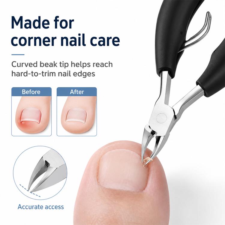 Tagliaunghie per paronichia, olecrano in acciaio inossidabile, tronchesino per unghie, Nail Clipper