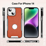 Custodia per telefono Armor Diamond Texture Anti-Impronta in PC + Pelle Vegana, For iPhone 14, For iPhone 14 Pro, For iPhone 14 Pro Max, For iPhone 13 Pro Max