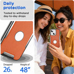 Custodia per telefono Armor Diamond Texture Anti-Impronta in PC + Pelle Vegana, For iPhone 14, For iPhone 14 Pro, For iPhone 14 Pro Max, For iPhone 13 Pro Max